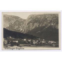Obertraun / Austria: Panorama View & Mountains (Vintage RPPC 1926)