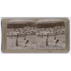 Syria: Damascus And It's Gardens (Vintage Stereoscopic Photo 1900s)