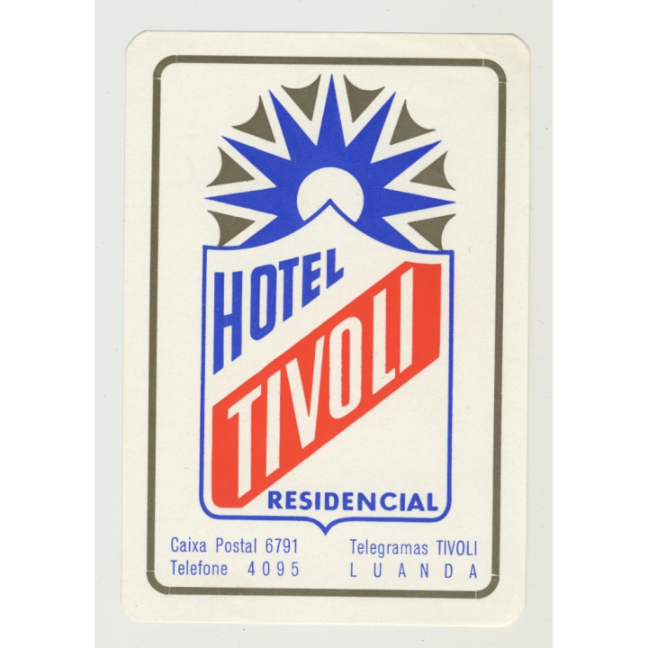 Hotel Tivoli Residencial - Luanda / Angola (Vintage Luggage Label)