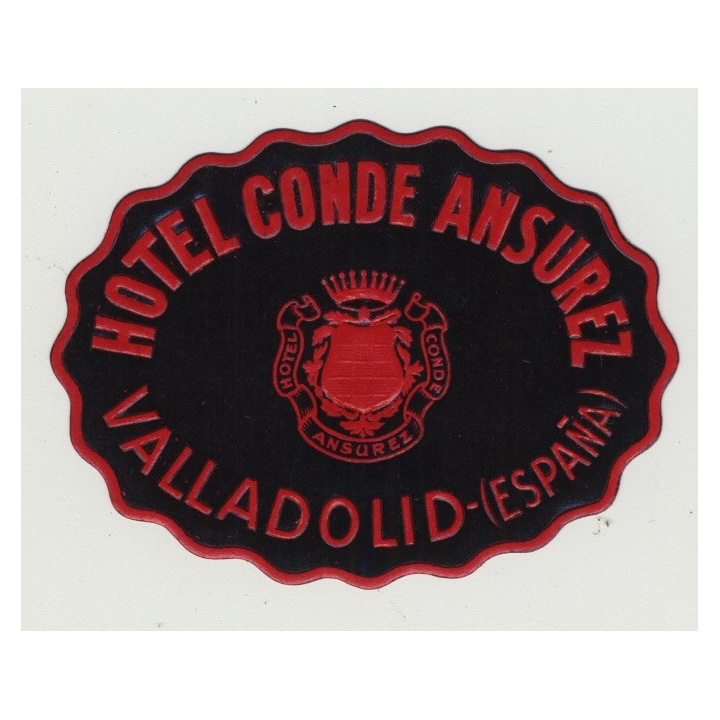 Hotel Conde Ansurez - Valladolid / Spain (Vintage Luggage Label)