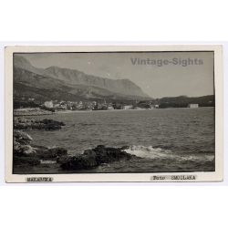 Makarska / Croatia: Panorama View - Coast (Vintage RPPC 1933)