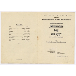 Alfred Hitchcock: Saboteur (Vintage Danish Movie Program 1942)