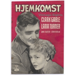 Clark Gable & Lana Turner in 'Homecoming' (Vintage Norwegian Movie Program 1948)