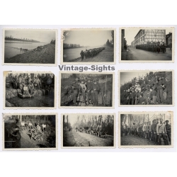 Breisach / WW2: RAD Arbeitsmänner - Westwall (9 Vintage Photos ca. 1937-1939)