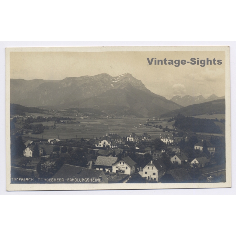 Trofaiach / Steiermark: Bundesheer Erholungsheim (Vintage RPPC 1927)