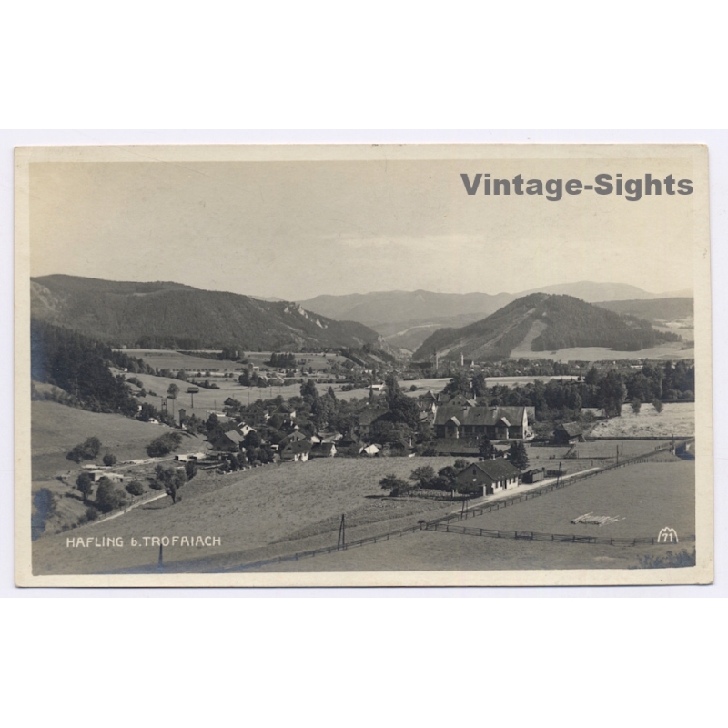 Hafling b. Trofaiach / Steiermark: Panorama View (Vintage RPPC 1925)