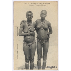 Senegal: Jeune Femmes Diolas / Ethnic Nude - Fortier (Vintage PC 1910s)