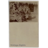 Human Zoo: Group Of West African Tribe Members Exhibited (Rare Vintage RPPC ~1900s)