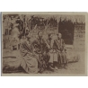 Human Zoo: Group Of West African Tribe Members Exhibited (Rare Vintage RPPC ~1900s)