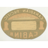 Canadian Pacific - Cabine - 1st Class (Vintage Shipping Line Luggage Label)