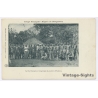 Bangassou / Congo Francais: Chef Ganapia Et Un Groupe De Guerriers N'Sakaras / Ethnic (Vintage PC 1909)