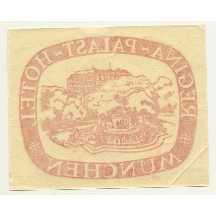 Regina Palast Hotel - München / Germany (Vintage Luggage Label)
