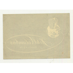 Hotel Columbus - Hamburg 36 / Germany (Vintage Luggage Label)