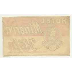 Hotel Minerva - Köln / Germany (Vintage Luggage Label)