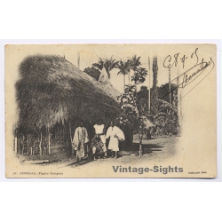 Senegal: Figaro Indigène / Straw Hut - Ethnic (Vintage PC 1905)