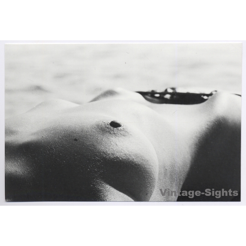 Artistic Erotic Study: Slim Semi Nude Female Sunbathing*3 (Vintage Photo ~1980s/1990s)