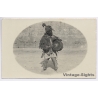Italian Tripolitania (Libya): Native Gnawa Drummer / Ethnic - Boussadia (Vintage RPPC 1910s/1920s)