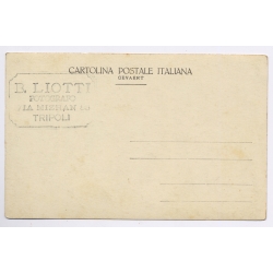 B.Liotti / Italian Tripolitania: Native Female Traditional Garb / Ethnic (Vintage RPPC 1920s/1930s)