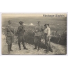 Italian Tripolitania (Libya): Italian Soldiers & Colonial Master (Vintage RPPC ~1910s/1920s)