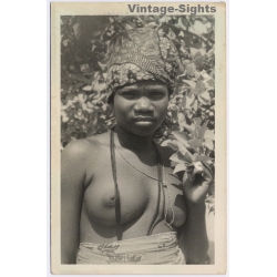 Cameroon: Native Woman Of The Douala People - Sawa / Ethnic Nude (Vintage RPPC 1920s/1930s)