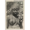 Cameroon: Native Woman Of The Douala People - Sawa / Ethnic Nude (Vintage RPPC 1920s/1930s)