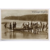 Sekondi - Gold Coast / Ghana: Beach Dugout / Ethnic - Censor Mark - UTC (Vintage RPPC ~1939)