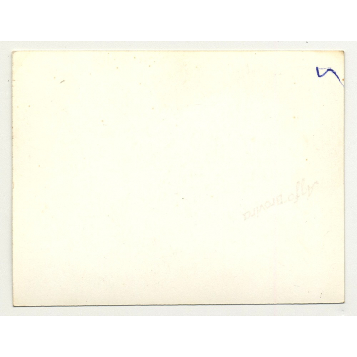 Racy Semi Nude Blonde In Black Lingerie *2 / Boobs (Vintage Photo B/W ~1940s/1950s)