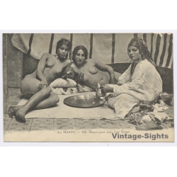 Morocco: Mauresques Dans Leur Douar / Ethnic Nude (Vintage PC ~1910s)