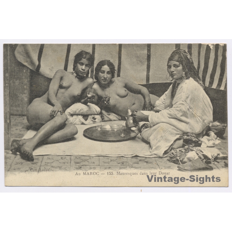 Morocco: Mauresques Dans Leur Douar / Ethnic Nude (Vintage PC ~1910s)