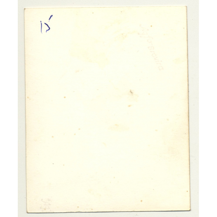 Racy Semi Nude Blonde In Black Lingerie *5 / Thighs (Vintage Photo B/W ~1940s/1950s)