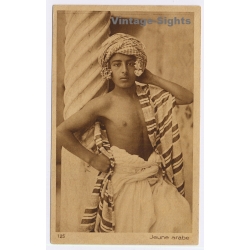 Lehnert & Landrock N°125: Jeune Arabe / Semi Nude Male - Ethnic (Vintage PC 1910s/1920s)