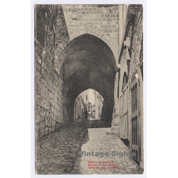 Israel: Street In Jerusalem - Via Dolorosa / Judaica (Vintage PC ~1910s)