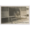 Indonesia: Bantam Woman & Kids / Ethnic (Vintage RPPC ~1920s/1930s)