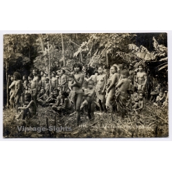 Malaysia: Sakai Tribe Members - Ulu Jelebu / Ethnic Nude (Vintage RPPC ~1930s)
