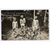 Malaysia: Sakai Tribe Members - Ulu Batang Padang / Ethnic Nude (Vintage RPPC ~1930s)