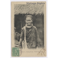 Tonkin: Muong Kuong - Femme Goîtreuse / Dieulefils - Ethnic (Vintage PC 1904)