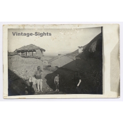 Viničani / Macedonia: Accomodation of a German Soldier WW1 (Vintage RPPC 1916)