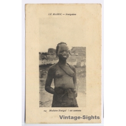 Morocco: Madame Senegal est contente / Ethnic Nude (Vintage PC 1910s)