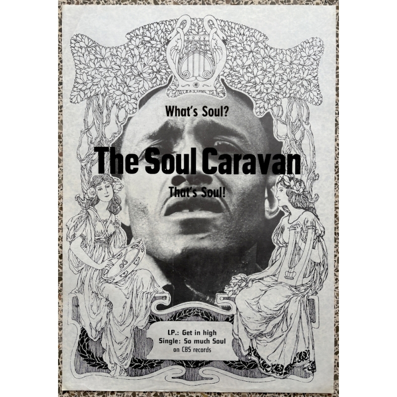 The Soul Caravan - Get In High / XHOL - Krautrock (Vintage CBS PROMO Poster 1967)