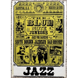 The Blue Note Juneors: Jazz For Dancing / R.Korndörffer (Vintage Concert Screen Print 1967)