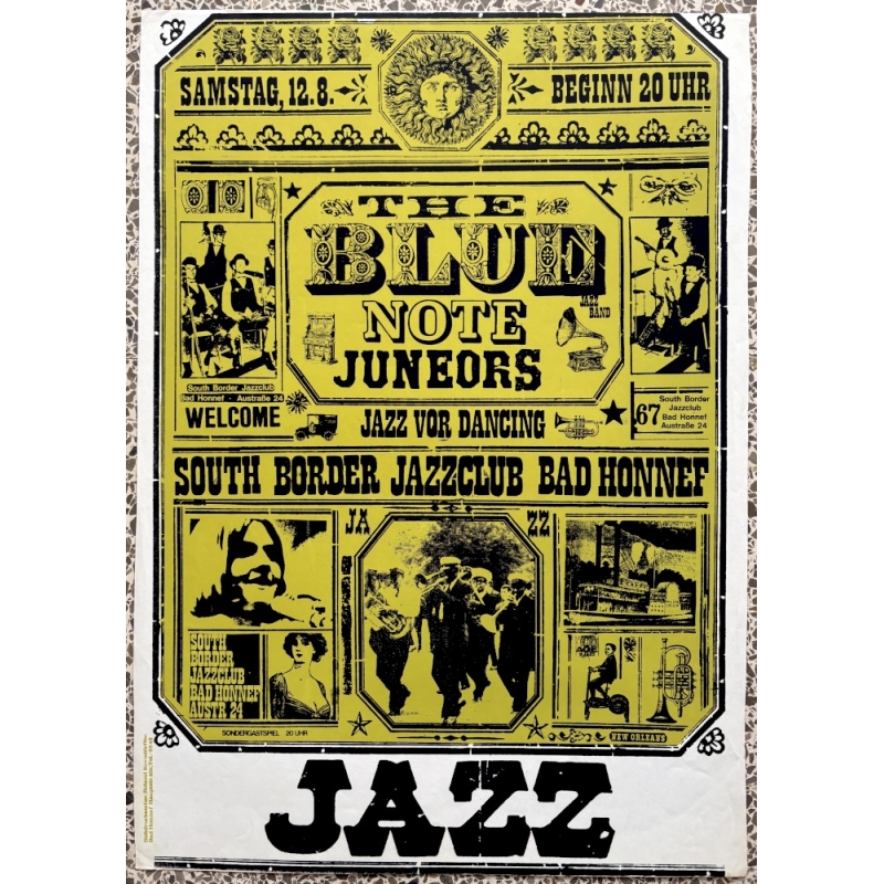 The Blue Note Juneors: Jazz For Dancing / R.Korndörffer (Vintage Concert Screen Print 1967)