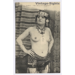 Morocco: Buste d'Artiste Indigène / Ethnic Nude - Harem (Vintage PC 1917)