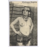 Morocco: Buste d'Artiste Indigène / Ethnic Nude - Harem (Vintage PC 1917)