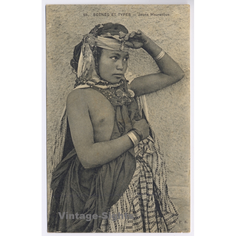 Maghreb: Moorish Woman / Ethnic Nude (Vintage PC 1910s)