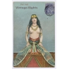 Egypt: Topless Dancer In Dragonfly Wing Skirt / Ethnic Nude (Vintage PC 1908)