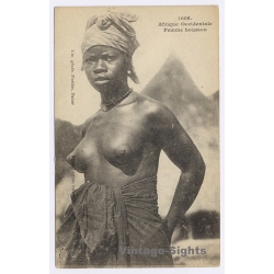 Afrique Occidentale: Femme Soussou / Ethnic Nude - Fortier (Vintage PC ~1910s)