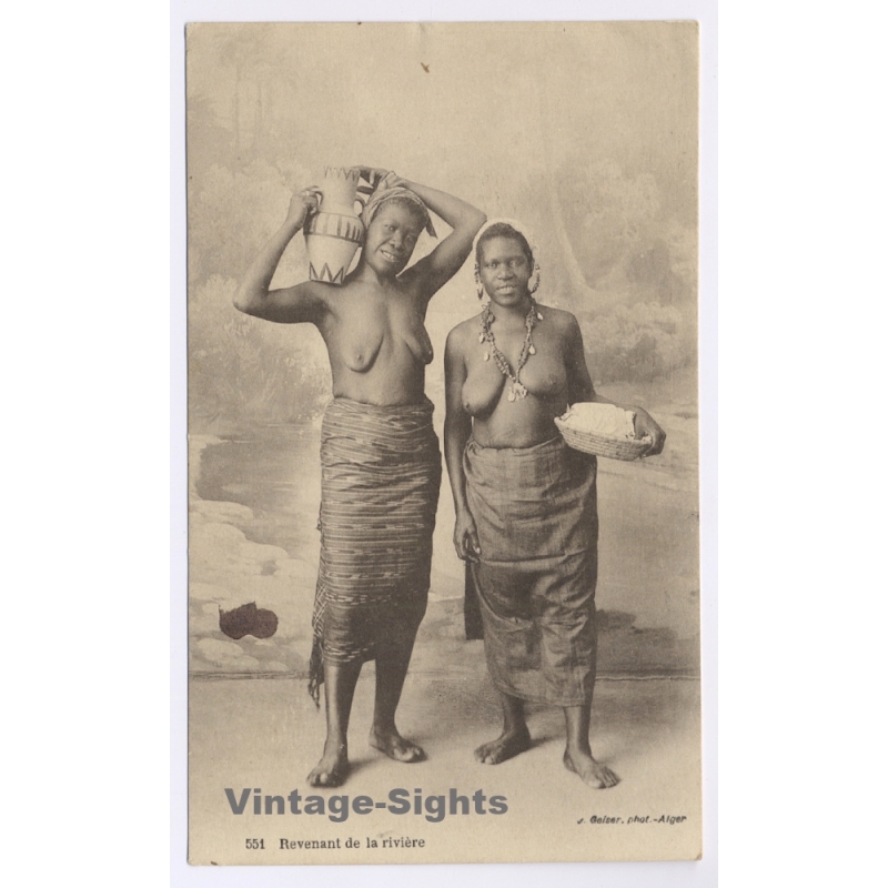 Senegal: Revenant De La Rivière / Ethnic Nude - J.Geiser (Vintage PC 1916)
