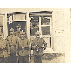 Saint-Quentin / Aisne: German Soldiers RIR 240 Boulangerie Matter (Vintage RPPC 1915)