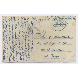 Saint-Quentin / Aisne: German Soldiers RIR 240 Boulangerie Matter (Vintage RPPC 1915)