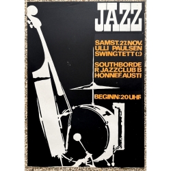 R.Korndörffer: Ulli Paulsen Swingtett - Jazz (Vintage Screen Printed Poster ~1960s)